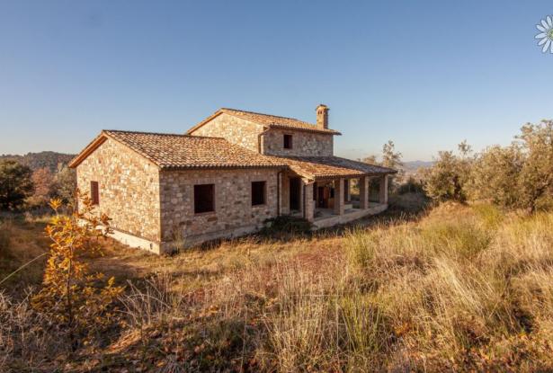 Newly built stone farmhouse to be finished, Collazzone Ref. PG6120M 0