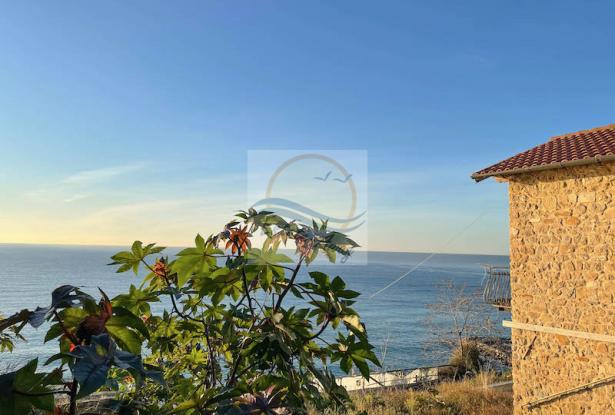L1131 Rustic with sea view for sale in Bordighera. 0