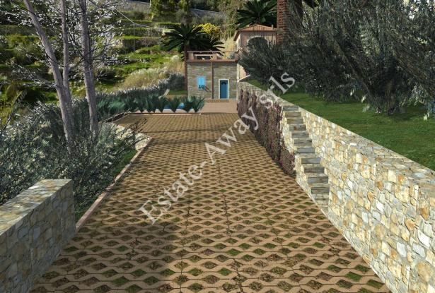 L1196 Plot of land with approved project for sale in Bordighera. 2