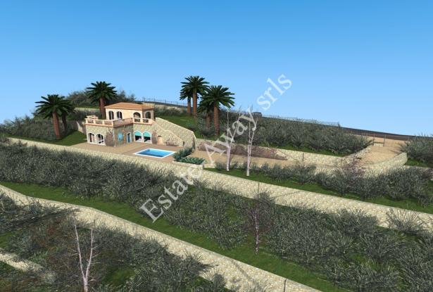 L1196 Plot of land with approved project for sale in Bordighera. 3