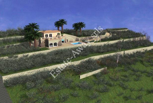 L1196 Plot of land with approved project for sale in Bordighera. 4
