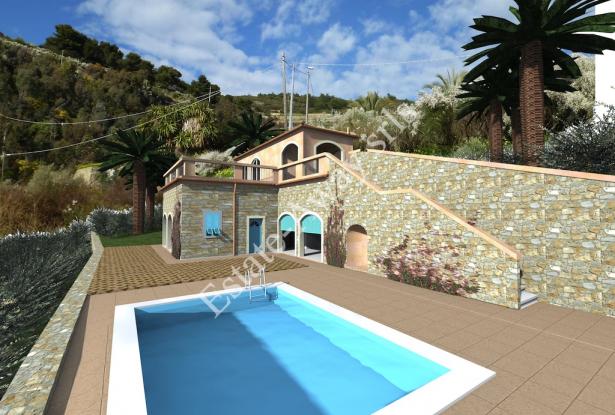 L1196 Plot of land with approved project for sale in Bordighera. 5