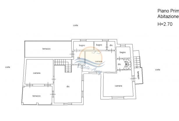 L1117 Ligurian style villa with swimming pool and sea view for sale in Bordighera. 19