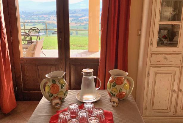 Country Inn Breakfast Buffet Beverage Station Picture-perfect views from every window of the Property