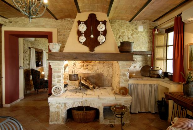 Antique Fireplace in the Dining Area the welcoming fireplace in the Dining/Living Area