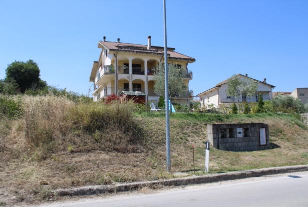 900sqm building plot, flat land, for a Villa of 200sqm with some fruit trees, sea and village views, 200 meters from the center, 8km to the beach  6