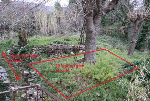 1850s, stone house of 130sqm with terrace, garden cellar and lake and mountain views 200 meters to center 2