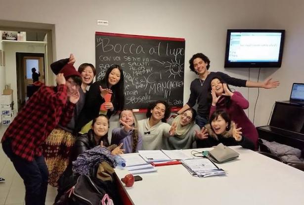 Intensive Italian course: the students group