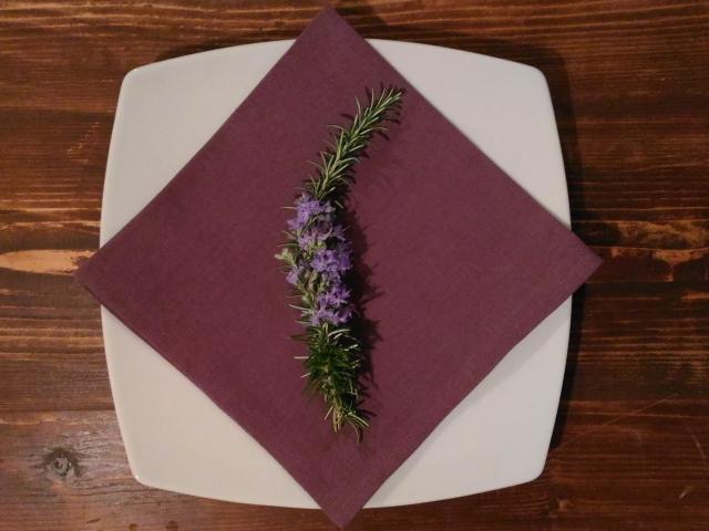 Sustainable fabric napkins Custom napkins _ Table decor _ Linen napkins _ Indigo linen napkins _ Fabric napkin