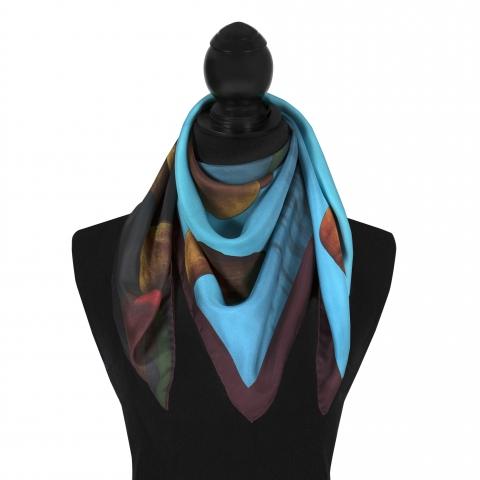 Calla Lily scarf on mannequin