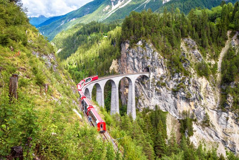 Unesco Sites of Italy: The Rhaetian Railway in the Albula / Bernina