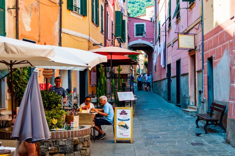 Picturesque street in Monterosso al Mare 