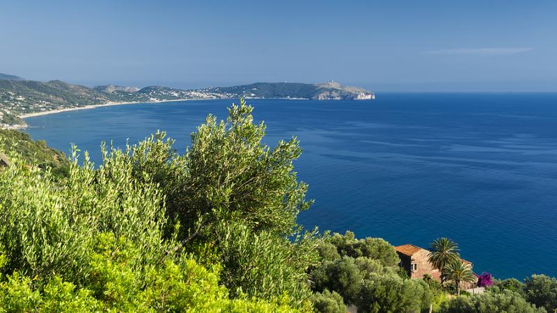 The coast near Pisciotta in Cilento 