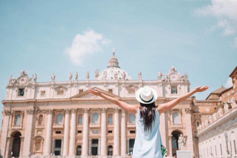 girl in Vatican