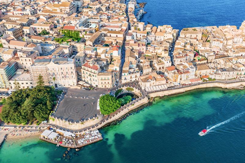 Syracuse Italy Syracuse Italy aerial view