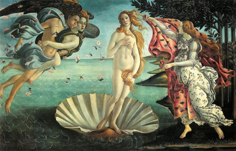 Birth of Venus painting