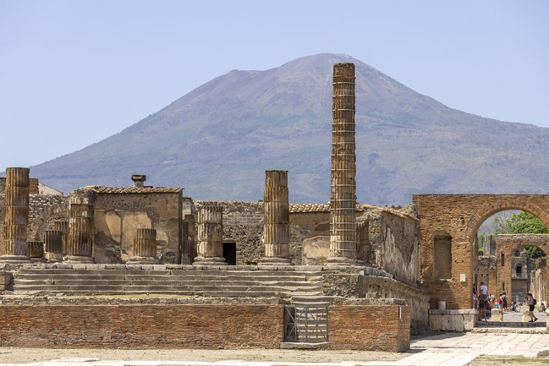 Pompeii archeological site in Italy