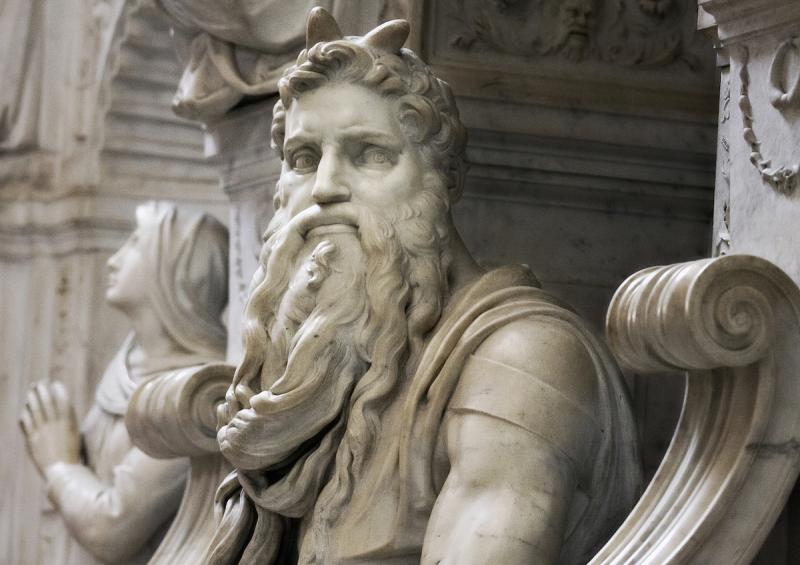 mosè by Michelangelo, detail 