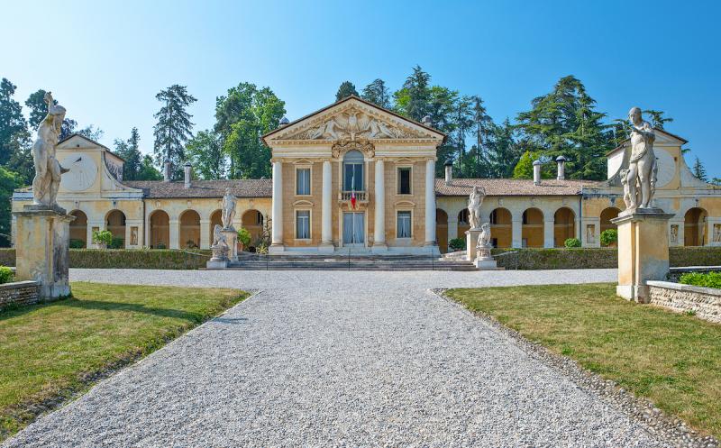 Villa di Maser, also known as the Villa Barbaro The Villa Barbaro, designed byarchitect Andrea Palladio