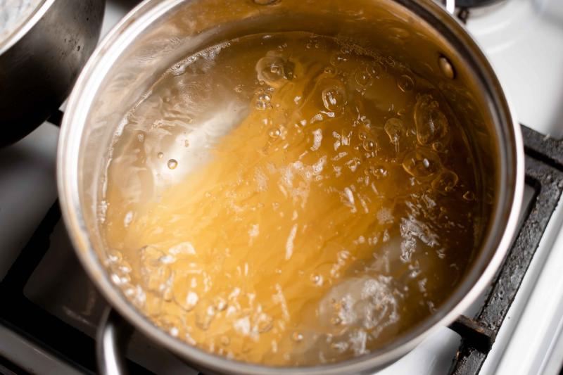 Boiling pasta water