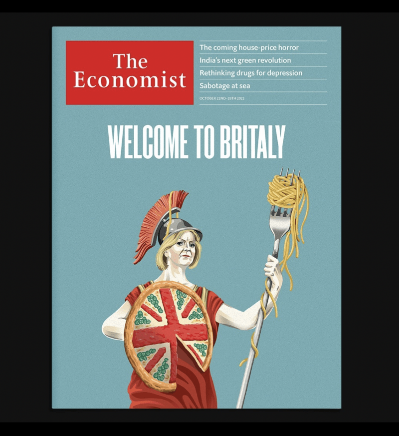 The Economist's controversial "Britaly" cover