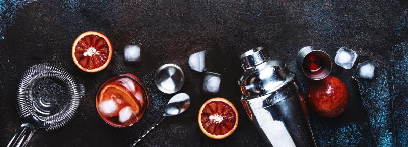 Components of a classic Negroni