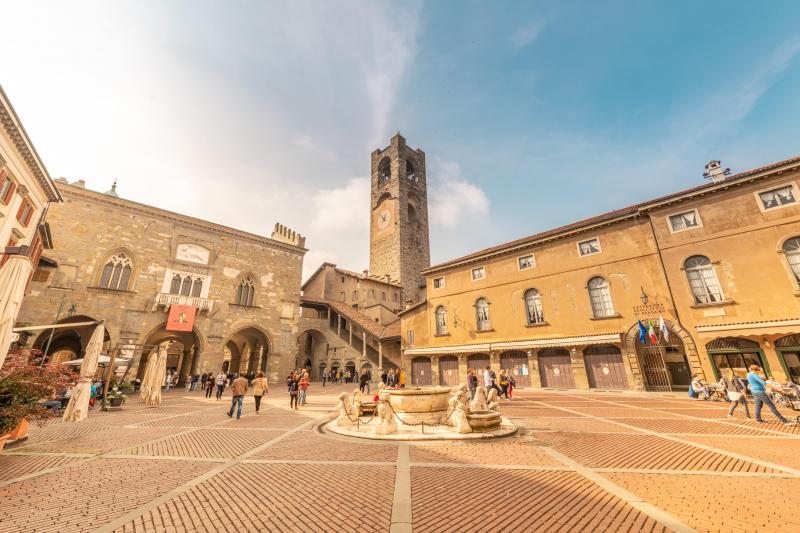 Piazza Vecchia in Bergamo