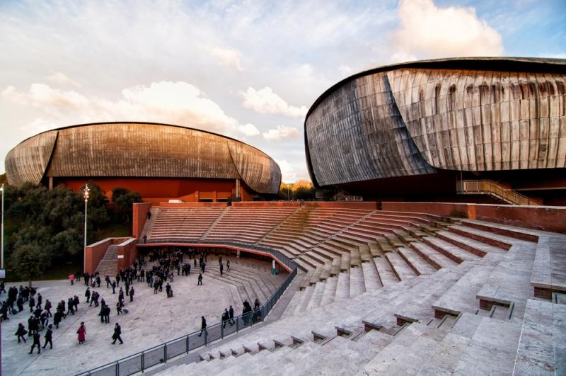 External view of the Auditorium Parco della Musica