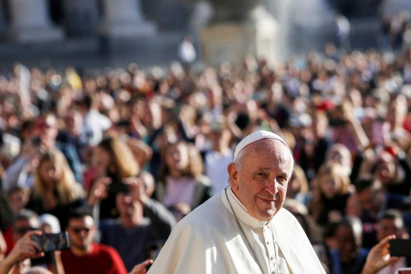 Pope Francis in St. Peter's Square, 2019