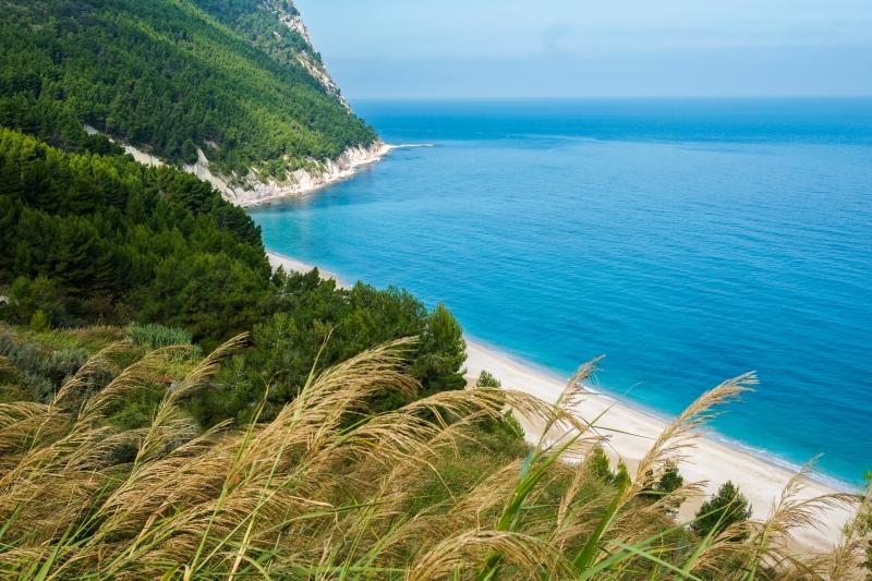 Riviera del Conoro is just one of the many magnificent and largely untouched stretches of coastline in Le Marche. Credit: Elisa Locci