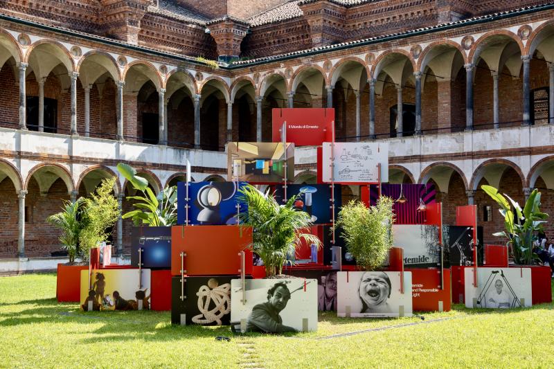Il Mondo di Ernesto installation by Mario Cucinella at Fuorisalone 2021 / Photo courtesy of MilanoPE via Shutterstock