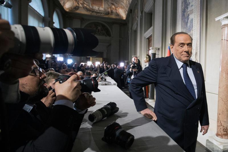 Silvio Berlusconi, leader of the Forza Italia party and former prime minister of Italy, in 2018 / Photo: Alessia Pierdomenico via Shutterstock