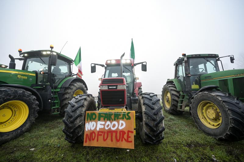 Farmers protest in Lombardy