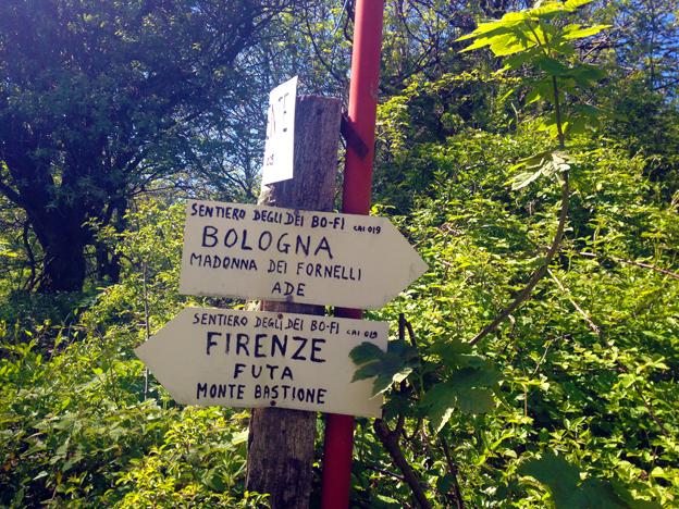 From Bologna to Florence on foot