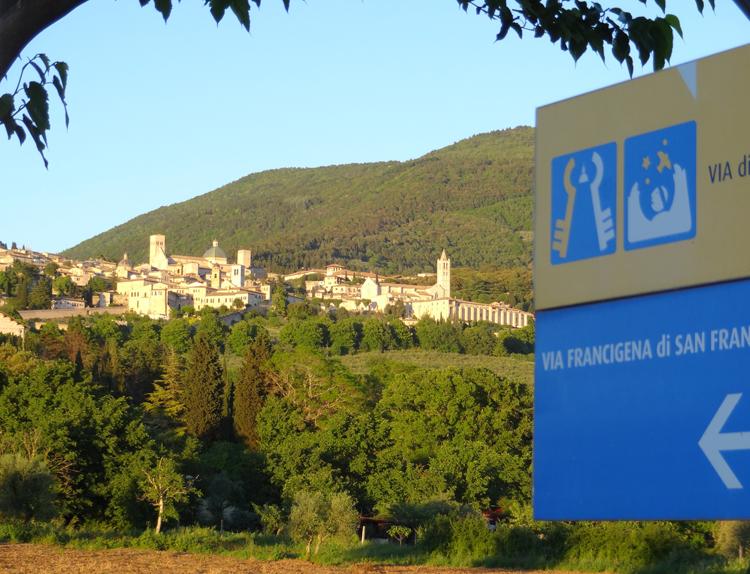 Via Francigena di San Francesco sign