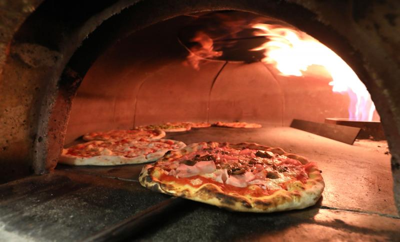 Pizza Pizza out of the oven