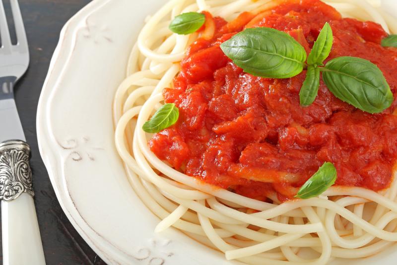 Pasta al Pomodoro Italian food
