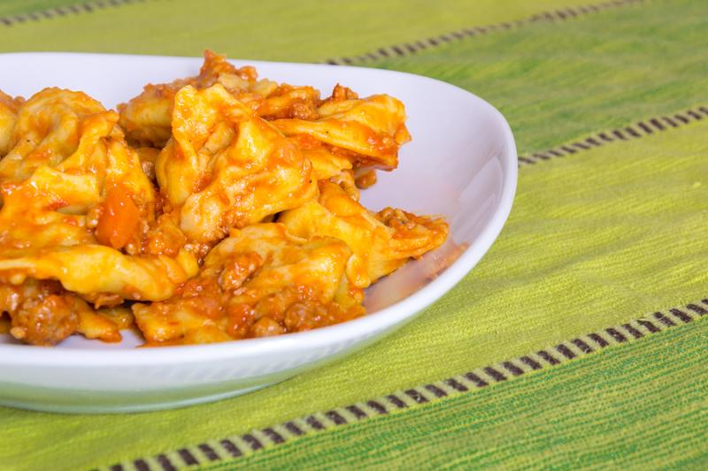 Pumpkin cappellacci from Ferrara Pumpkin cappellacci with ragu from Ferrara