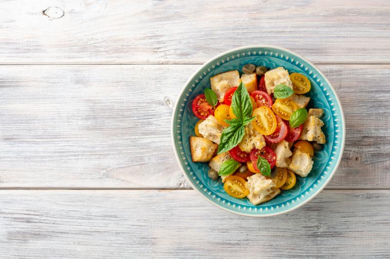 Panzanella al Mare, Bread Salad with Seafood