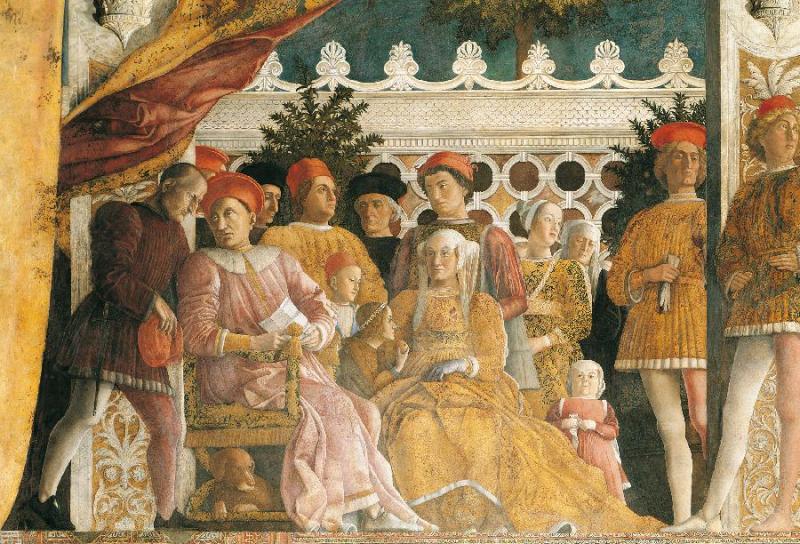 Camera degli Sposi fresco in Mantua, the Gonzaga court Camera degli Sposi fresco in Mantua's Palazzo dei Gonzaga
