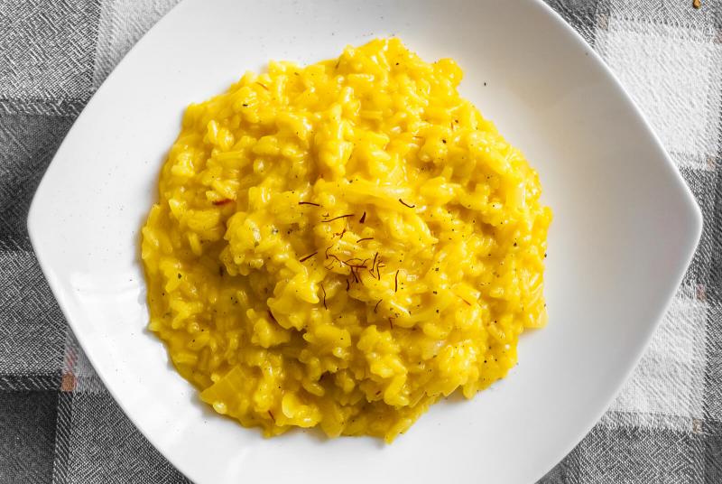 Saffron risotto Milanese risotto