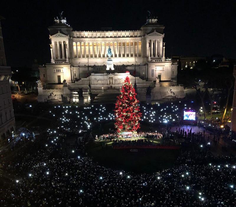 Christmas tree in Rome