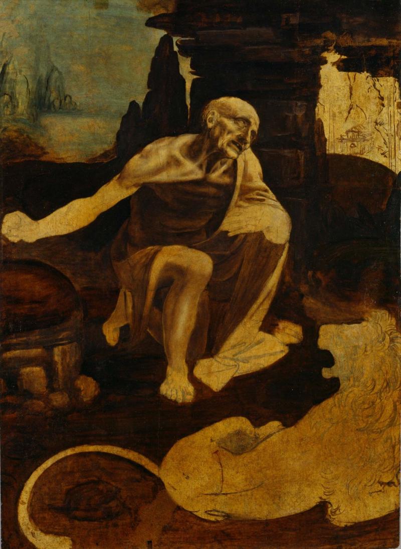 St. Jerome in the Wilderness by Leonardo da Vinci