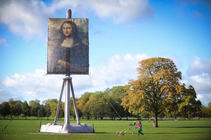 Mona Lisa installation