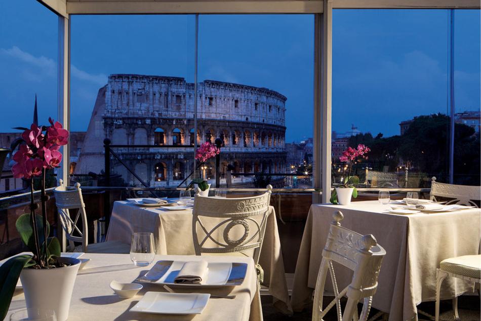 Aroma at Hotel Manfredi best hotels for aperitivo in Rome