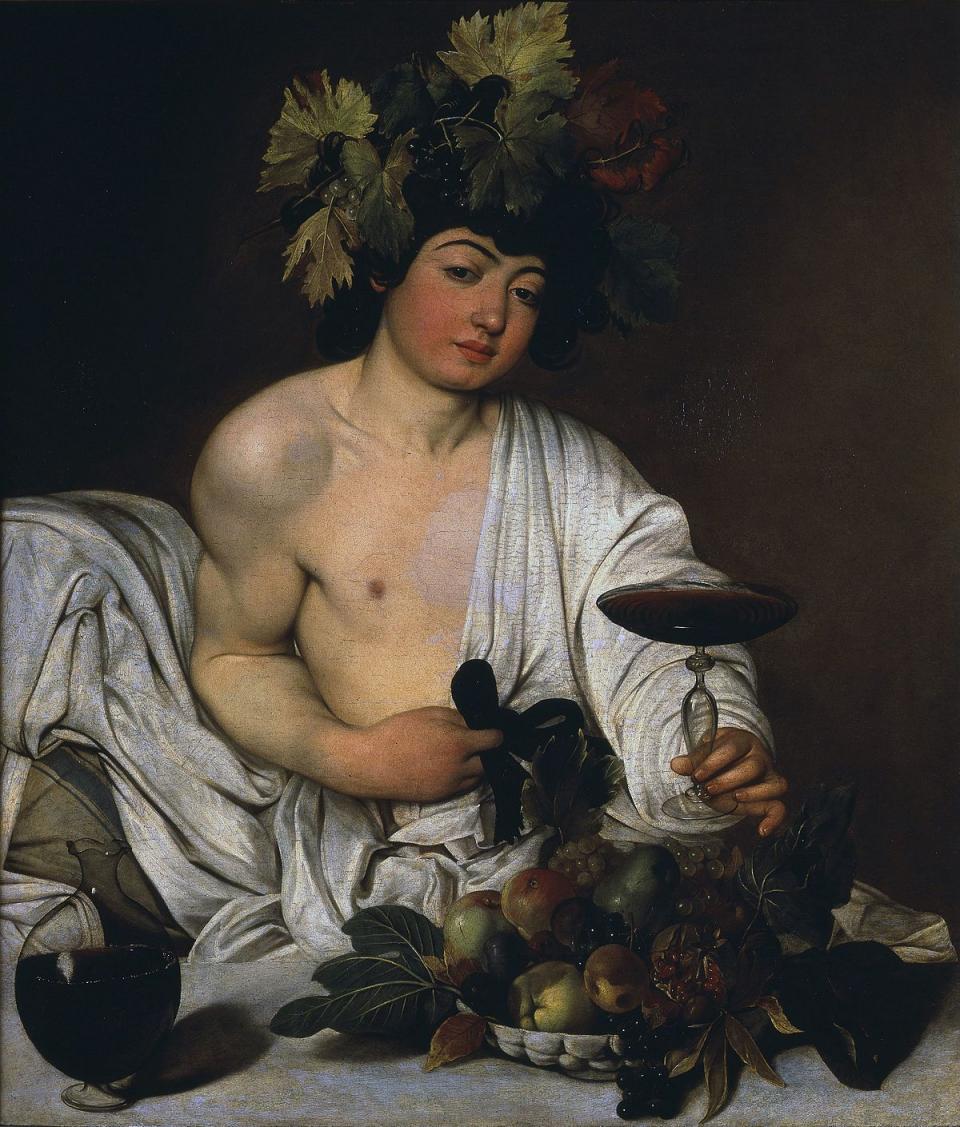 Bacchus Caravaggio art in Italy