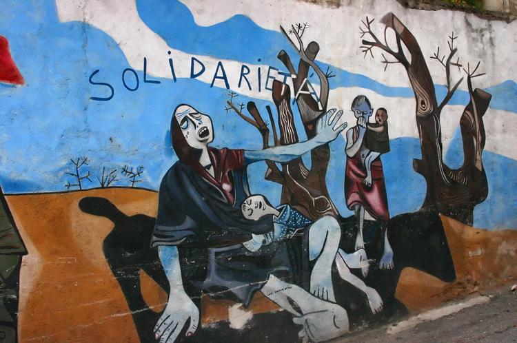 Orgosolo murales Orgosolo wall paintings