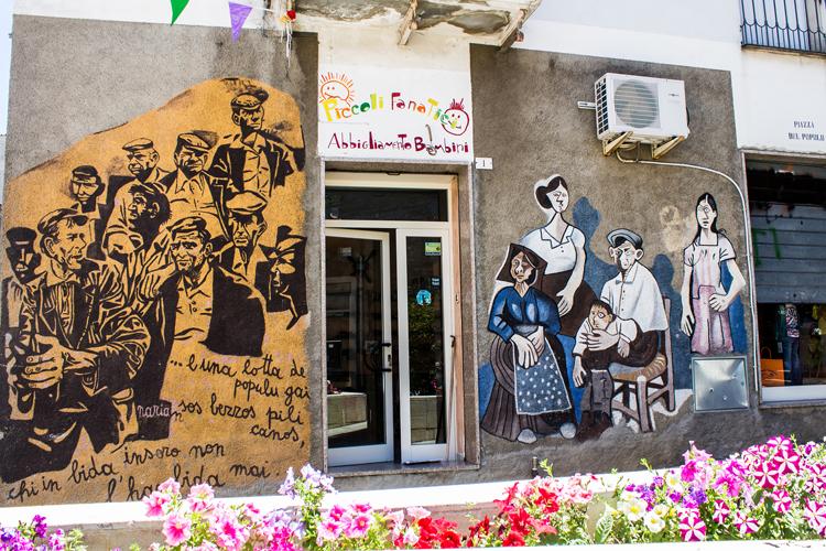 Orgosolo murales Orgosolo wall paintings