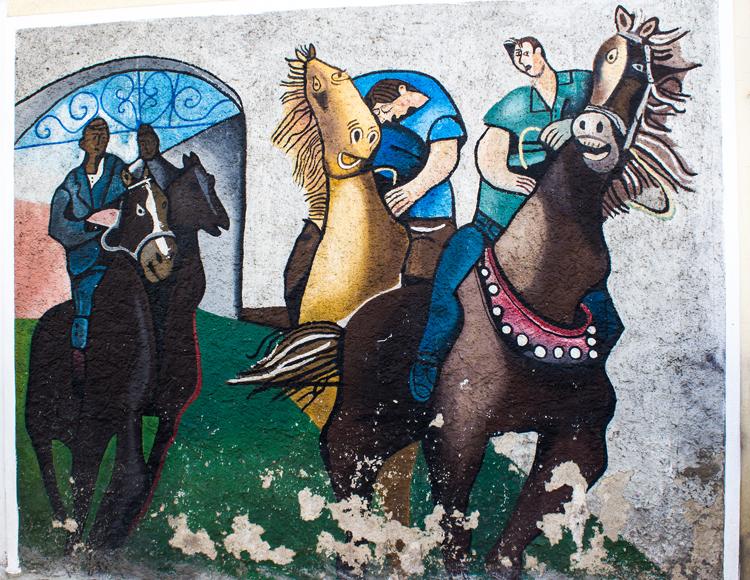 Orgosolo murales Orgosolo wall paintings