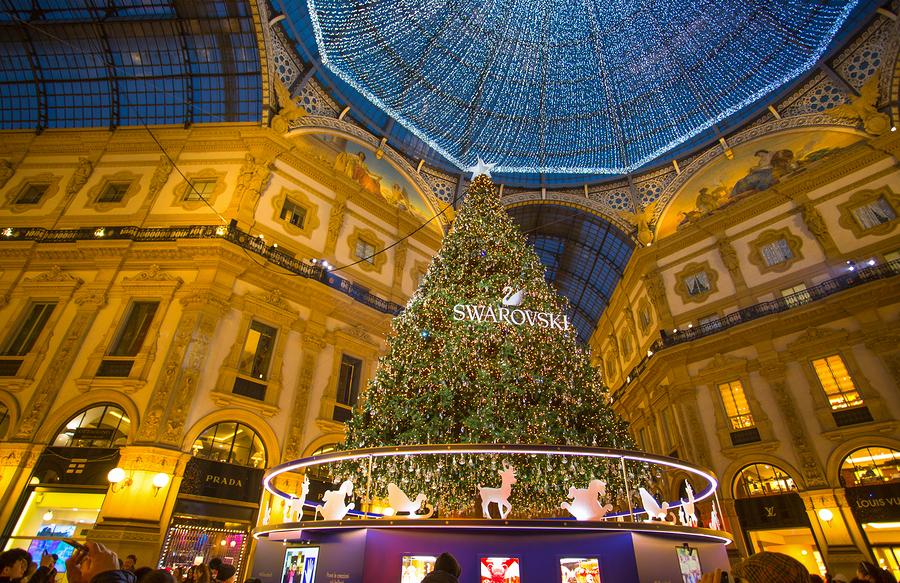 Christmas tree in Milan